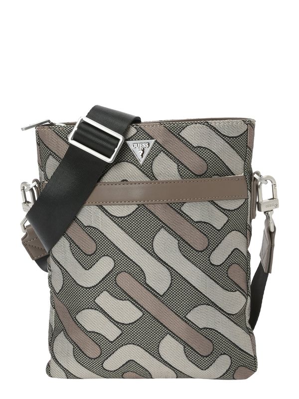 GUESS GUESS Чанта за през рамо тип преметка 'ROMA'  сиво / таупе сиво / антрацитно черно