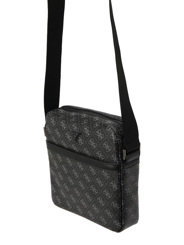 GUESS GUESS Чанта за през рамо тип преметка 'Vezzola'  сиво / черно