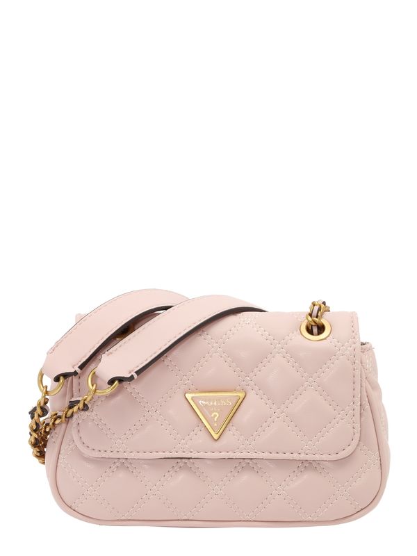 GUESS GUESS Чанта за през рамо  злато / бледорозово