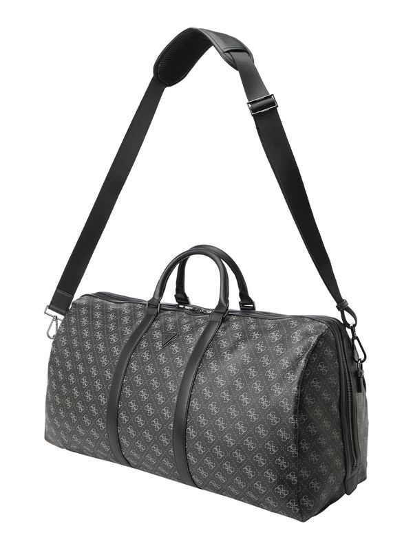 GUESS GUESS Чанта за пътуване тип "Weekender" 'Vezzola'  светлосиво / черно