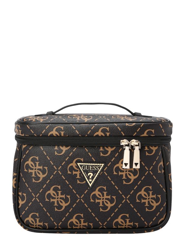 GUESS GUESS Чанта за тоалетни принадлежности 'BERTA'  светлокафяво / тъмнокафяво