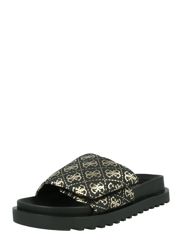 GUESS GUESS Чехли 'Fabetzy'  злато / черно