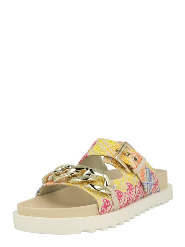 GUESS GUESS Чехли 'FATEMA'  небесносиньо / жълто / розово