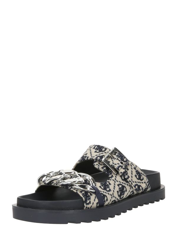 GUESS GUESS Чехли 'FATEMA3'  кремаво / морскосиньо / сребърно