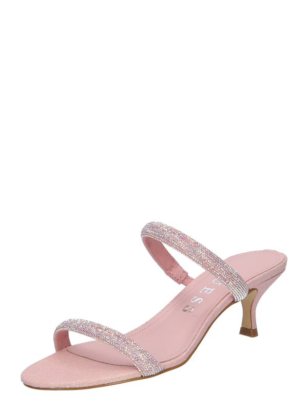 GUESS GUESS Чехли 'Glitze'  бледорозово / прозрачно