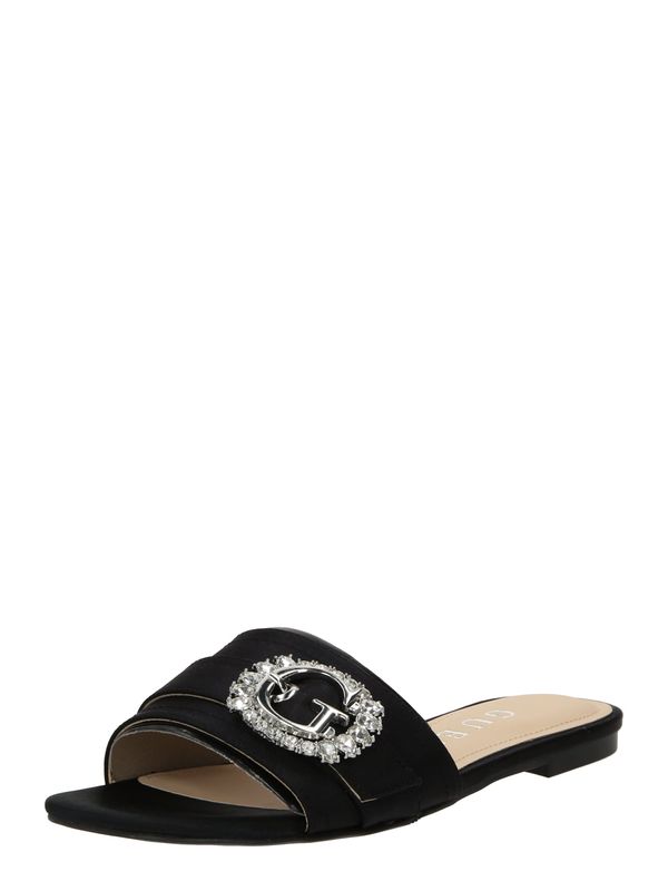 GUESS GUESS Чехли 'JOLLY'  черно / сребърно