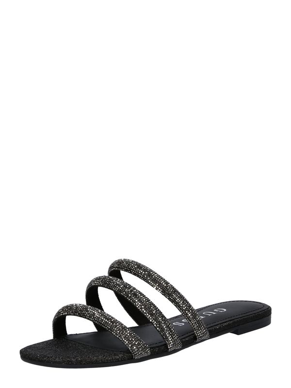 GUESS GUESS Чехли 'TADEM'  черно / сребърно