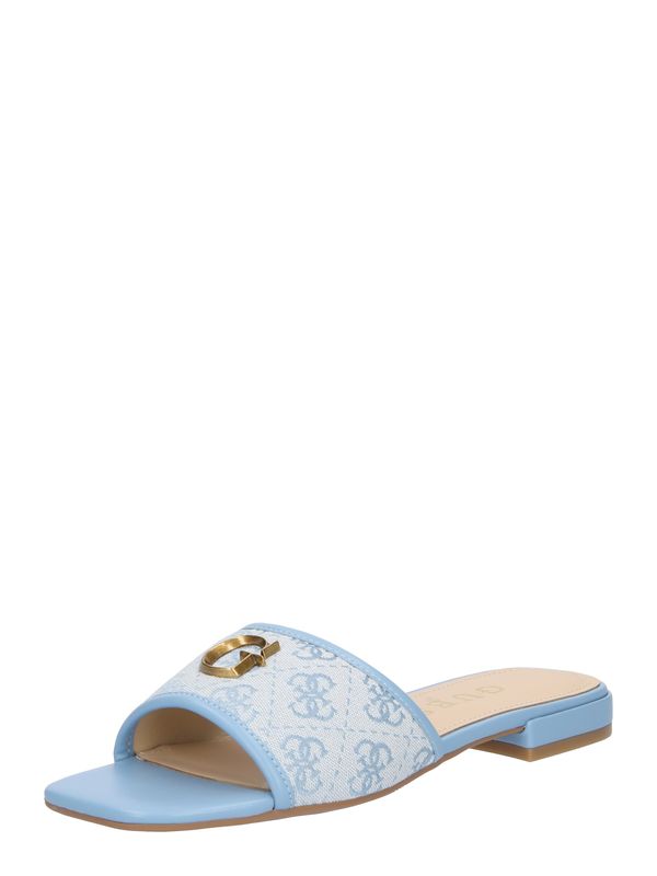 GUESS GUESS Чехли 'TASKP'  светлосиньо / злато / мръсно бяло