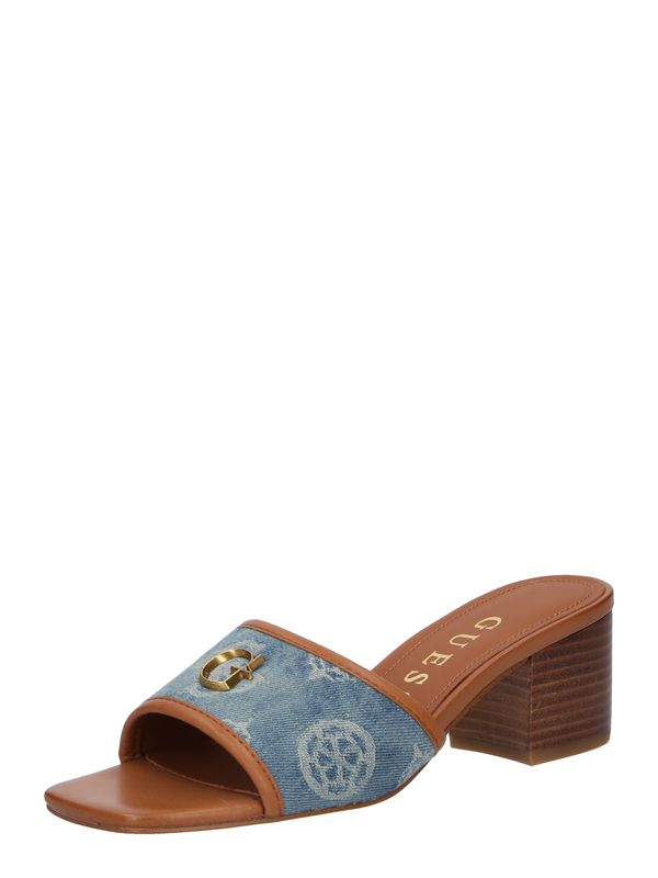 GUESS GUESS Чехли 'Ulliye'  син деним / кафяво