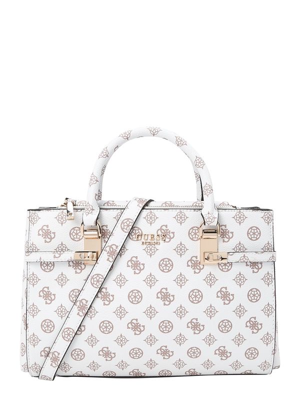 GUESS GUESS Дамска чанта 'LORALEE'  светлокафяво / злато / черно / бяло