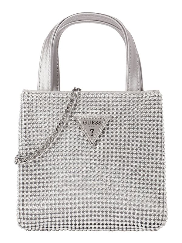 GUESS GUESS Дамска чанта 'LUA'  сребърно / прозрачно