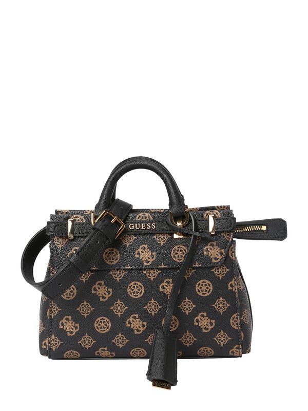 GUESS GUESS Дамска чанта 'SESTRI'  кафяво / черно