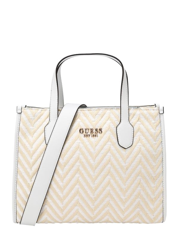 GUESS GUESS Дамска чанта 'SILVANA 2'  бежово / злато / бяло