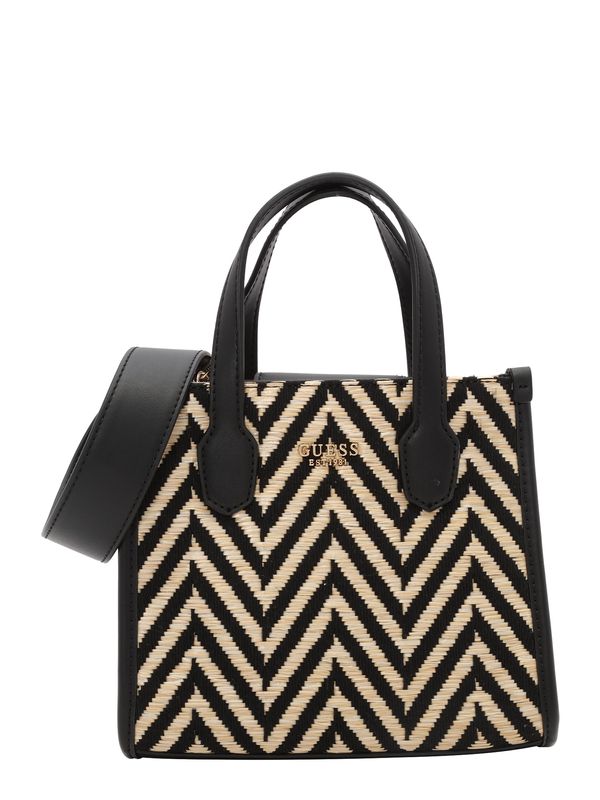 GUESS GUESS Дамска чанта 'SILVANA 2'  светлобежово / черно