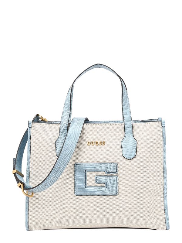 GUESS GUESS Дамска чанта 'Status 2'  светлосиньо / яйчена черупка
