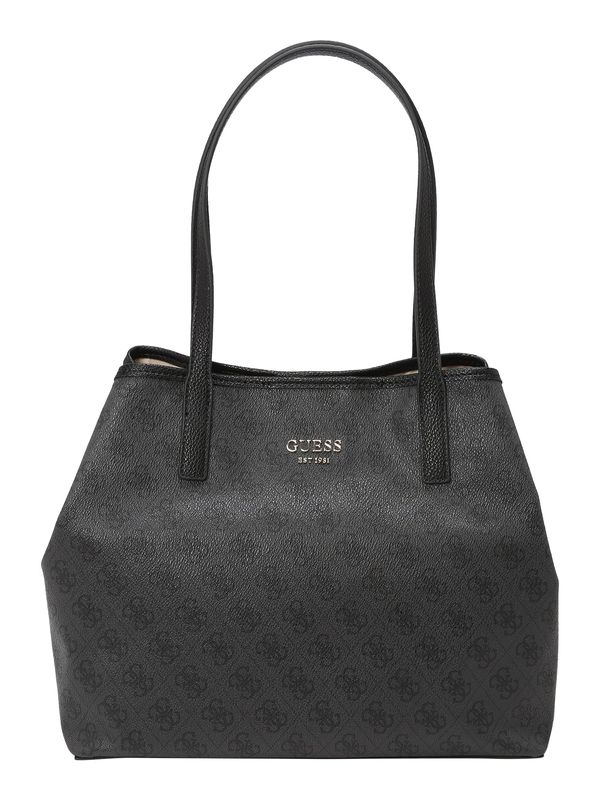 GUESS GUESS Дамска чанта 'VIKKY II'  тъмносиво / черно / сребърно