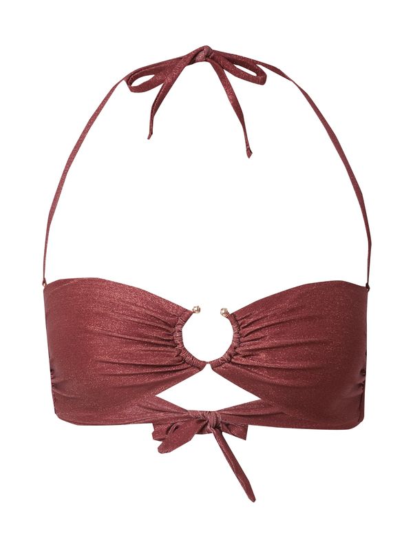 GUESS GUESS Горнище на бански  кестеняво кафяво / злато