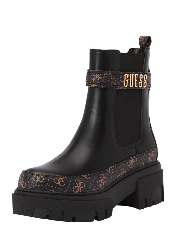 GUESS GUESS Къси ботуши 'Yelma'  кафяво / тъмнокафяво