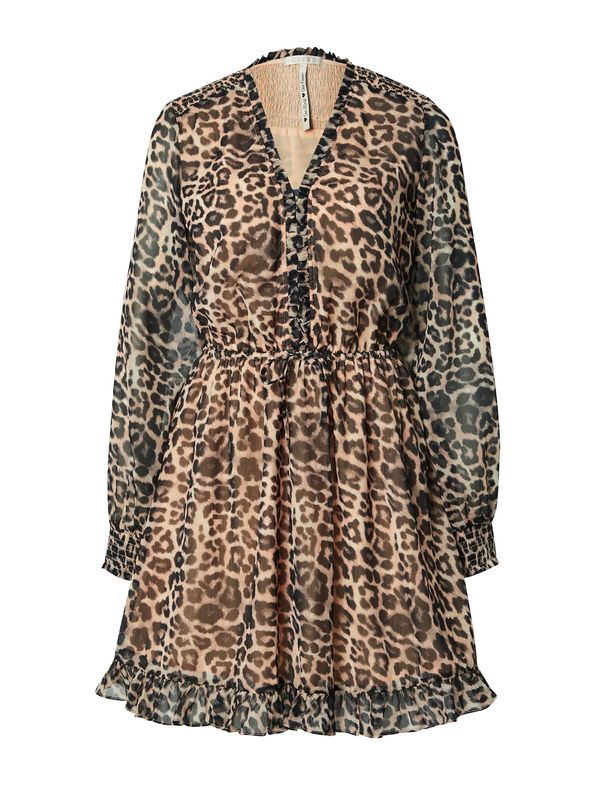 GUESS GUESS Лятна рокля 'VANESSA'  бежово / кафяво / черно