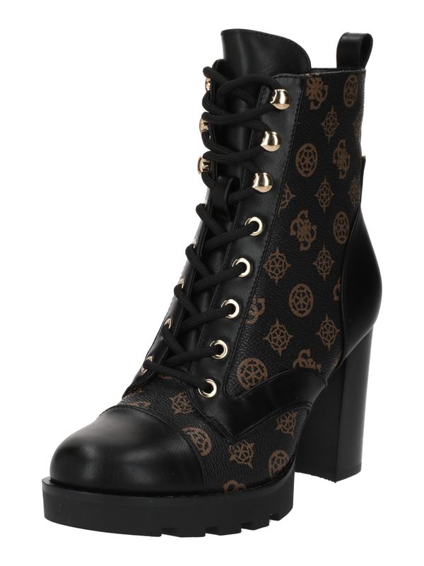 GUESS GUESS Ниски ботуши с връзки 'Neady'  кафяво / тъмнокафяво