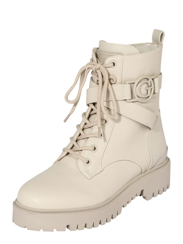 GUESS GUESS Ниски ботуши с връзки 'ODANNA'  кремаво