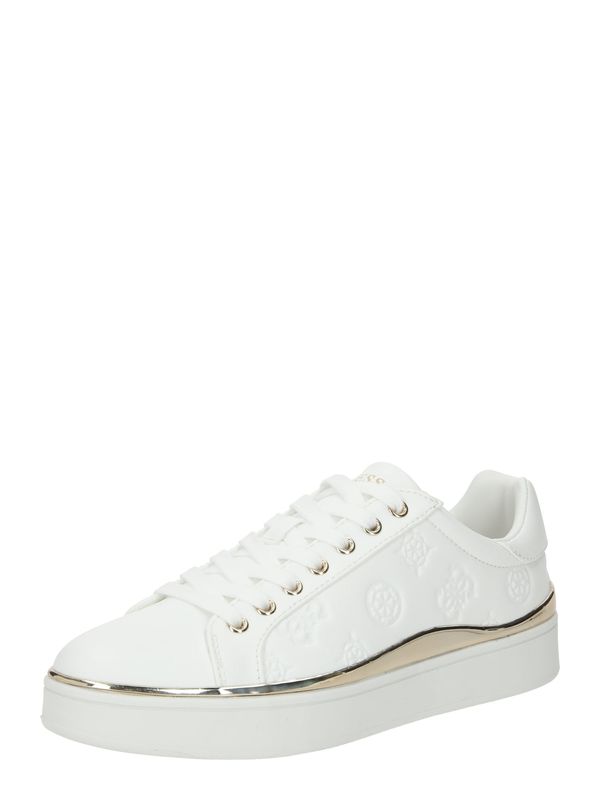 GUESS GUESS Ниски маратонки 'BONNY'  злато / бяло