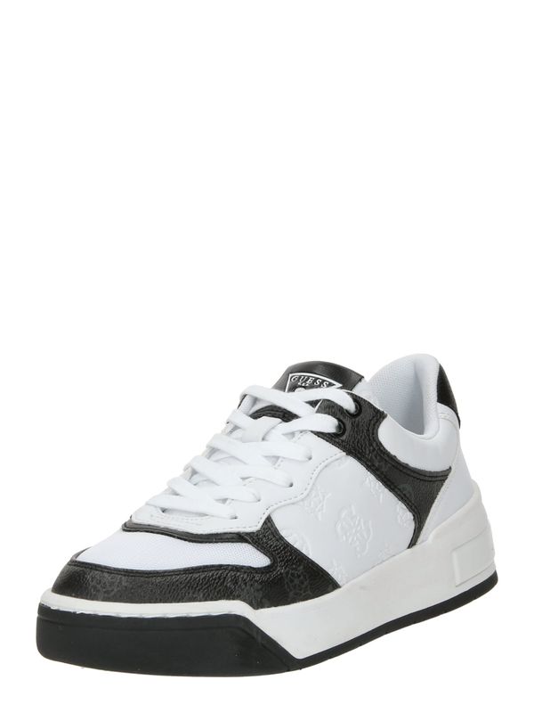 GUESS GUESS Ниски маратонки 'CLARKZ'  сиво / черно / бяло