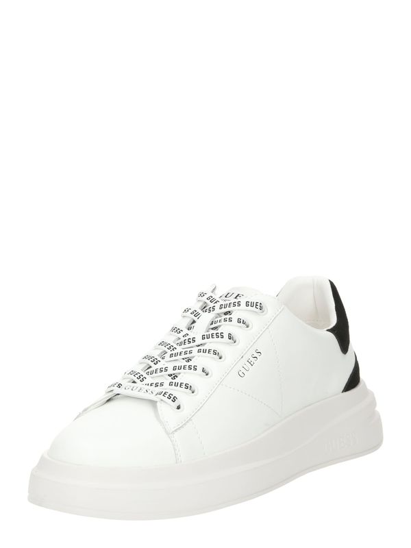 GUESS GUESS Ниски маратонки 'ELBA'  черно / бяло