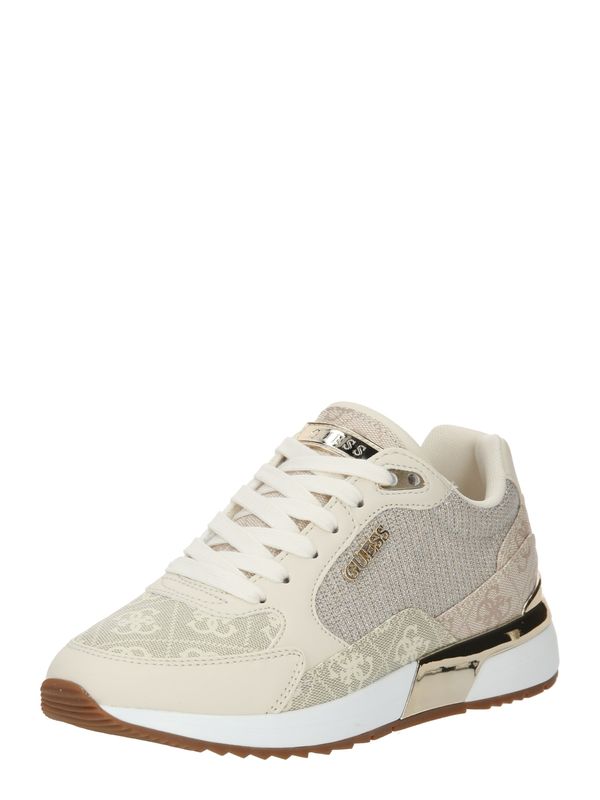 GUESS GUESS Ниски маратонки 'MOXEA10'  шампанско / екрю
