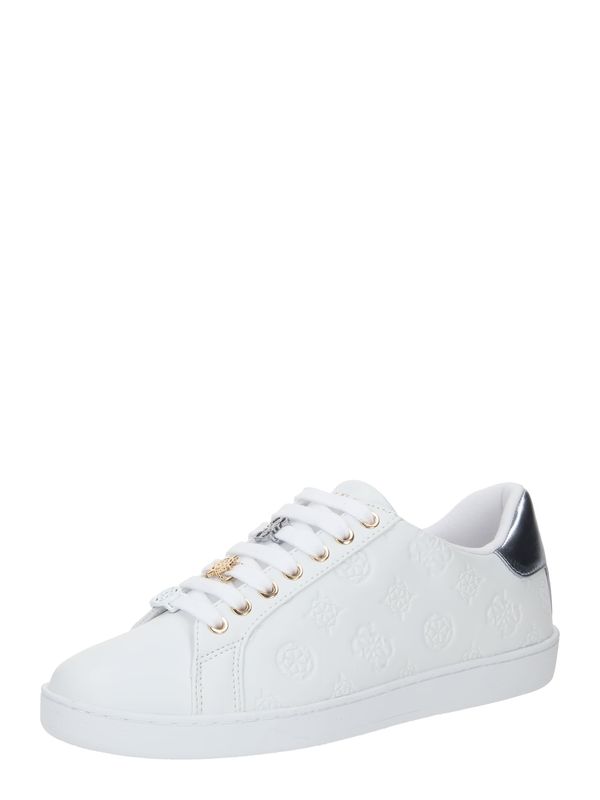 GUESS GUESS Ниски маратонки 'ROSENNA'  сребърно / бяло