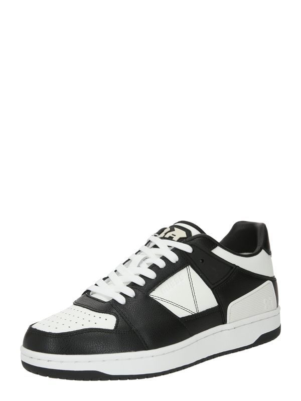 GUESS GUESS Ниски маратонки 'SAVA'  черно / бяло