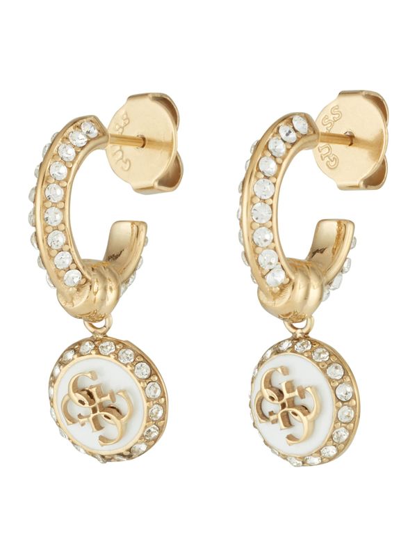 GUESS GUESS Обеци 'HUGGIES'  злато / прозрачно