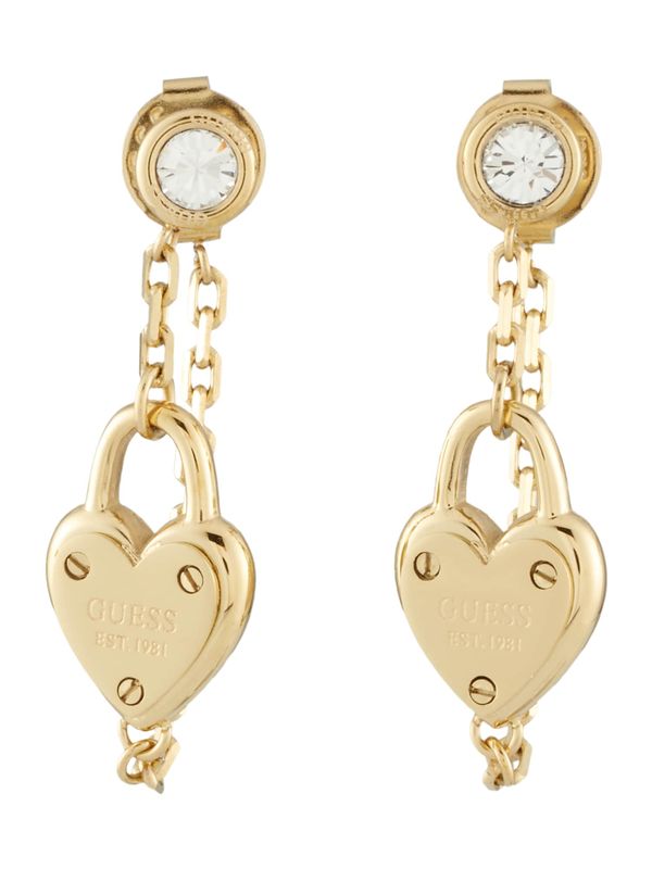 GUESS GUESS Обеци  златистожълто / прозрачно