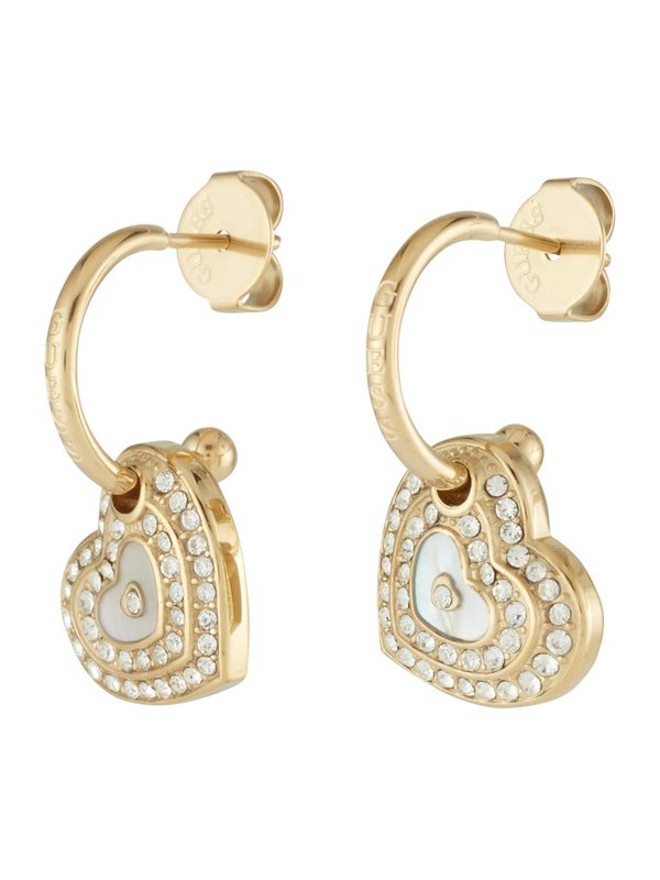 GUESS GUESS Обеци  злато / прозрачно