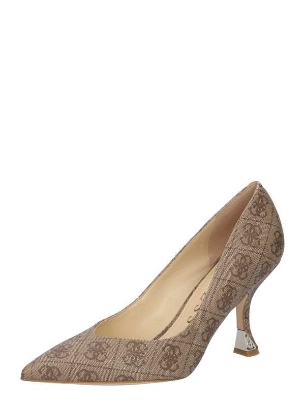 GUESS GUESS Официални дамски обувки 'BYNOW 2'  бежово / кафяво / сребърно