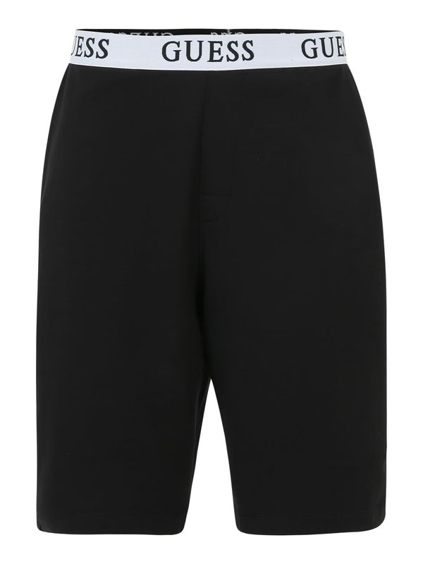 GUESS GUESS Панталон пижама  черно / бяло