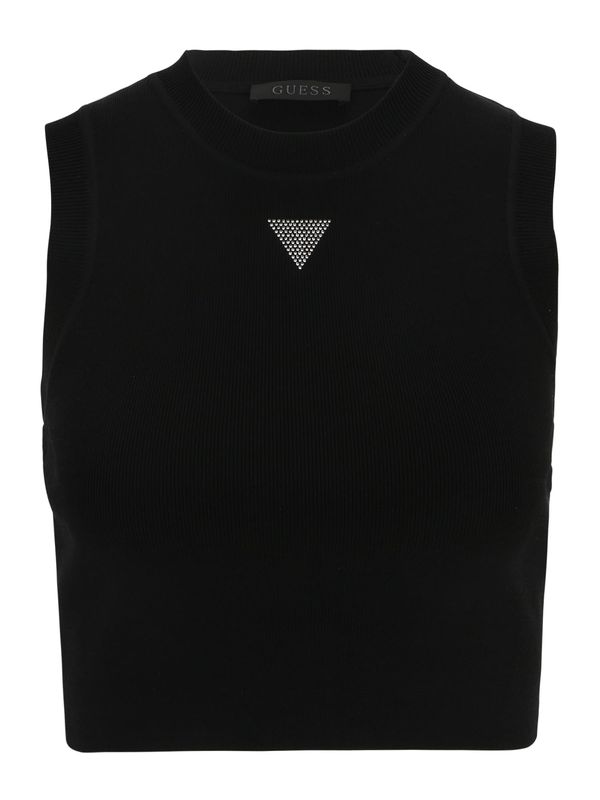 GUESS GUESS Плетен топ 'Alexia'  черно / сребърно