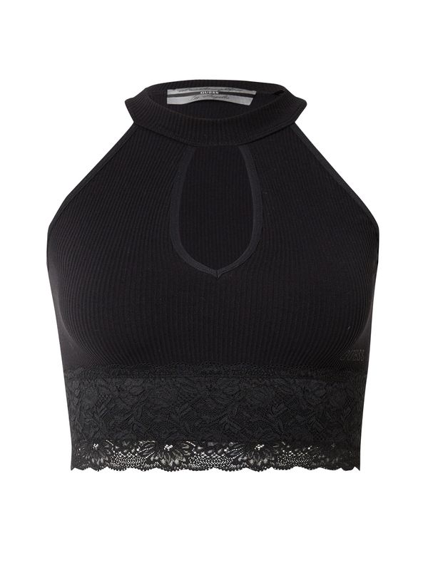 GUESS GUESS Плетен топ  черно