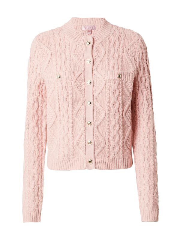 GUESS GUESS Плетена жилетка 'CHIBA'  пастелно розово