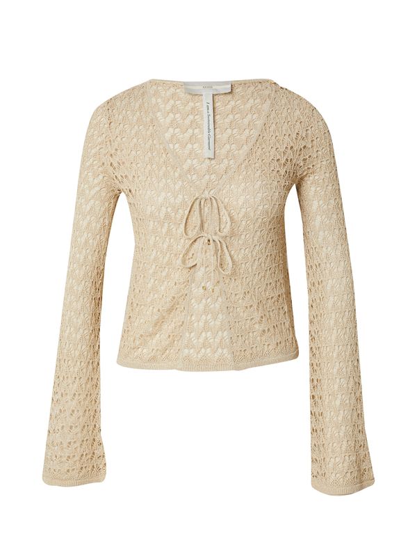 GUESS GUESS Плетена жилетка 'CLARISSA'  цвят "пясък"