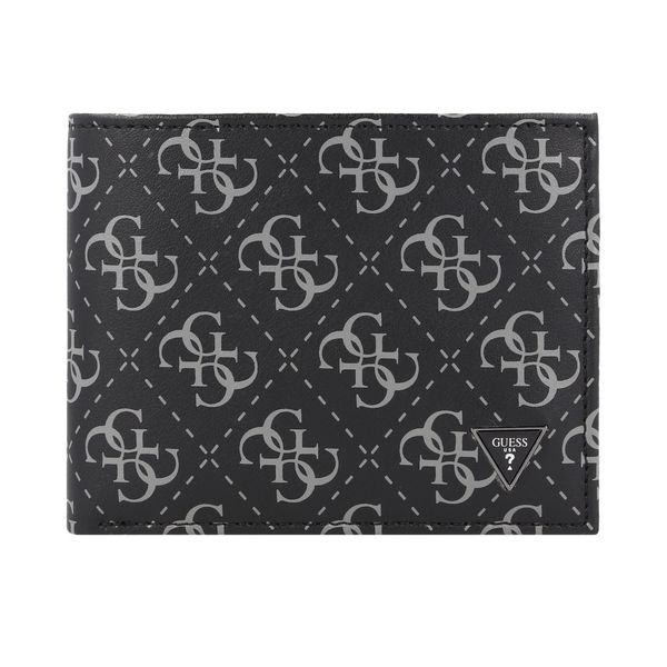 GUESS GUESS Портмоне 'Mito'  сиво / черно