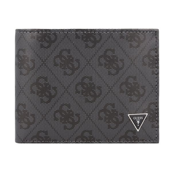 GUESS GUESS Портмоне 'Mito'  тъмносиво / черно