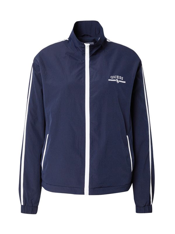 GUESS GUESS Преходно яке 'ARLETH'  нейви синьо / бяло