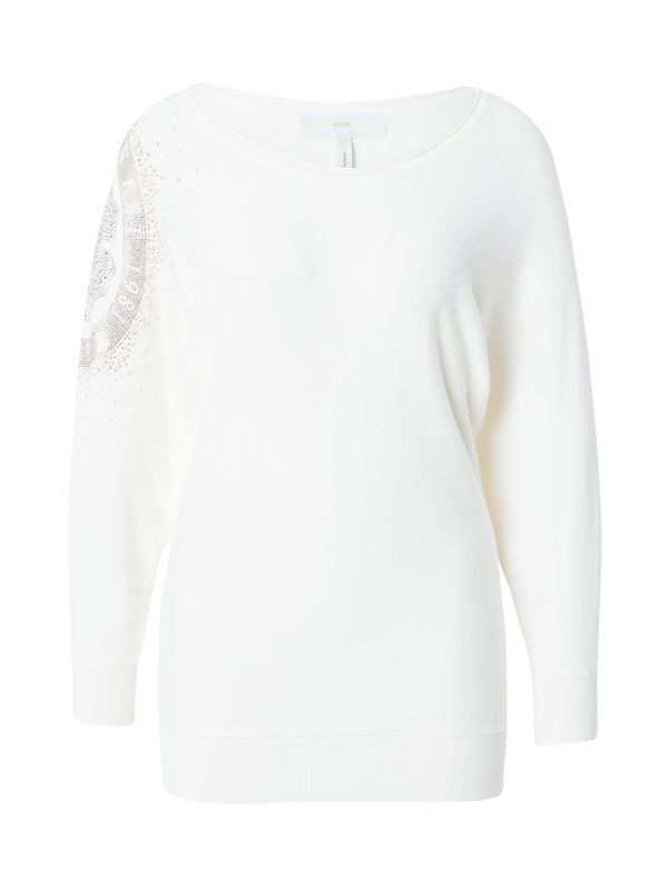 GUESS GUESS Пуловер 'LESLIE'  кремаво / сребърно