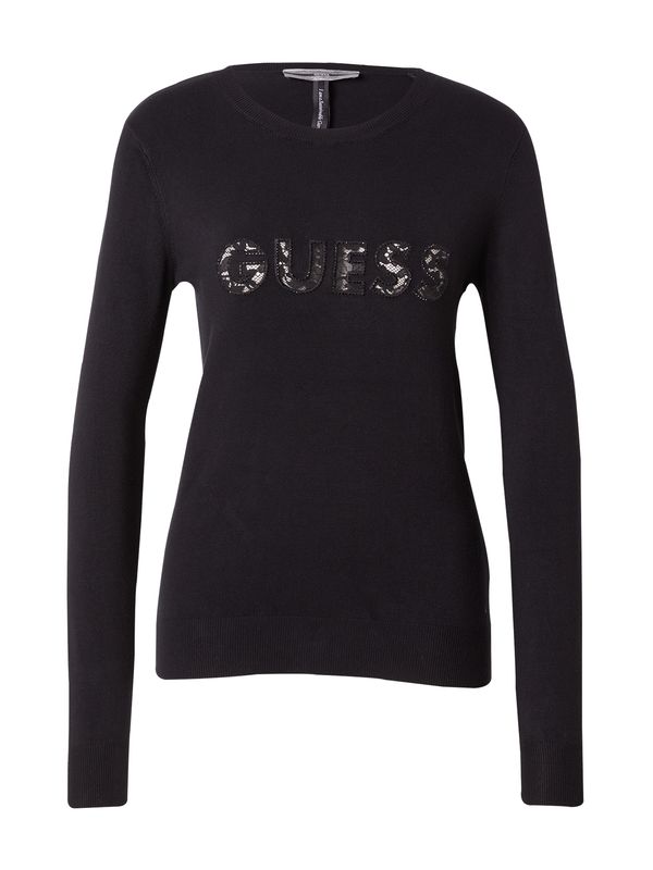 GUESS GUESS Пуловер 'MACY'  бежово / черно