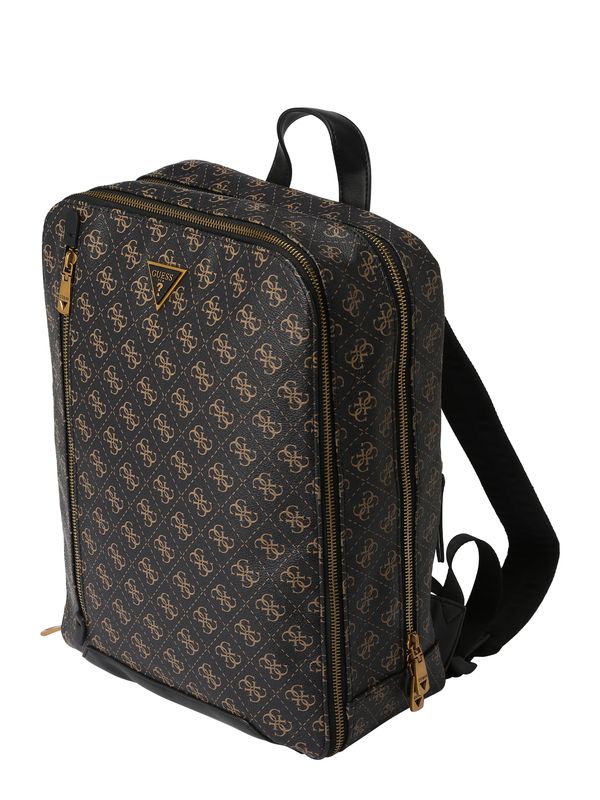 GUESS GUESS Раница 'VEZZOLA'  охра / тъмнокафяво