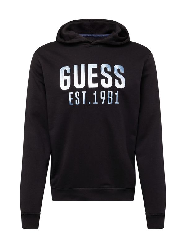 GUESS GUESS Суичър 'BEAU'  тюркоазен / черно / бяло