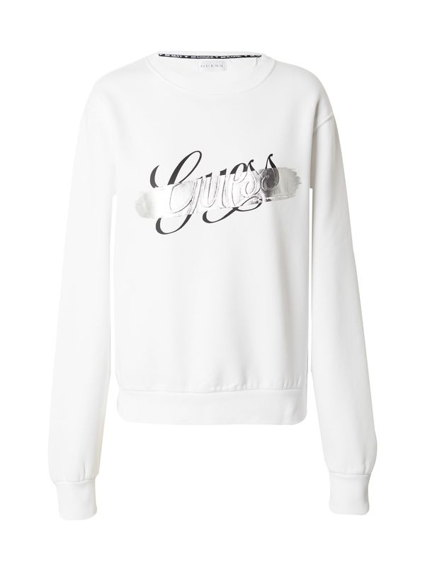 GUESS GUESS Суичър  черно / сребърно / бяло