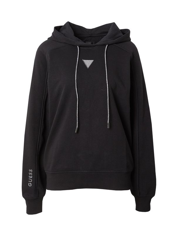 GUESS GUESS Суичър  черно / сребърно