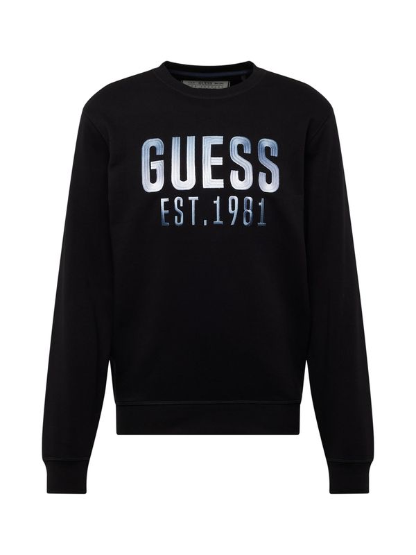 GUESS GUESS Суичър  синьо / черно / бяло